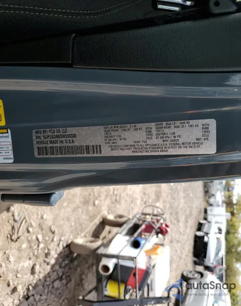 2025 Jeep Wrangler Sport z USA, uszkodzony, nr VIN 1C4PJXDN6SW550300